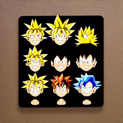 Image similar to goku emoji times seven