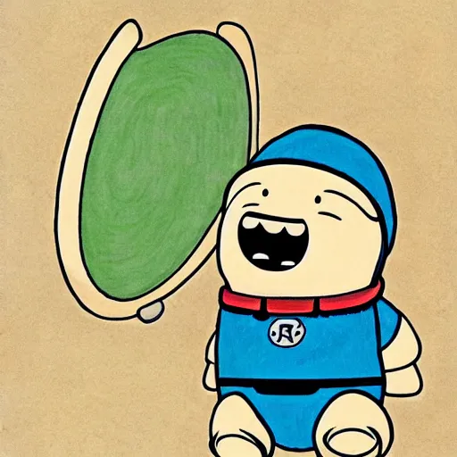 Prompt: finn the human drawn by akira toriyama