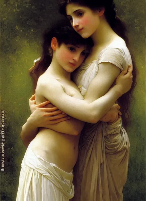 Image similar to most beautiful painting in the world by william - adolphe bouguereau, john singer sargent