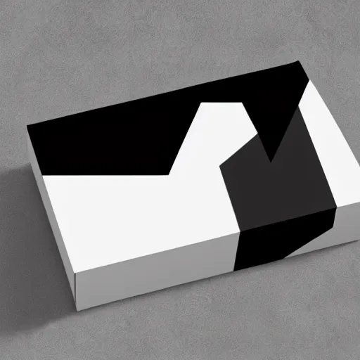 Prompt: box design modern black and white color scheme, minimalist, nature, cute characters