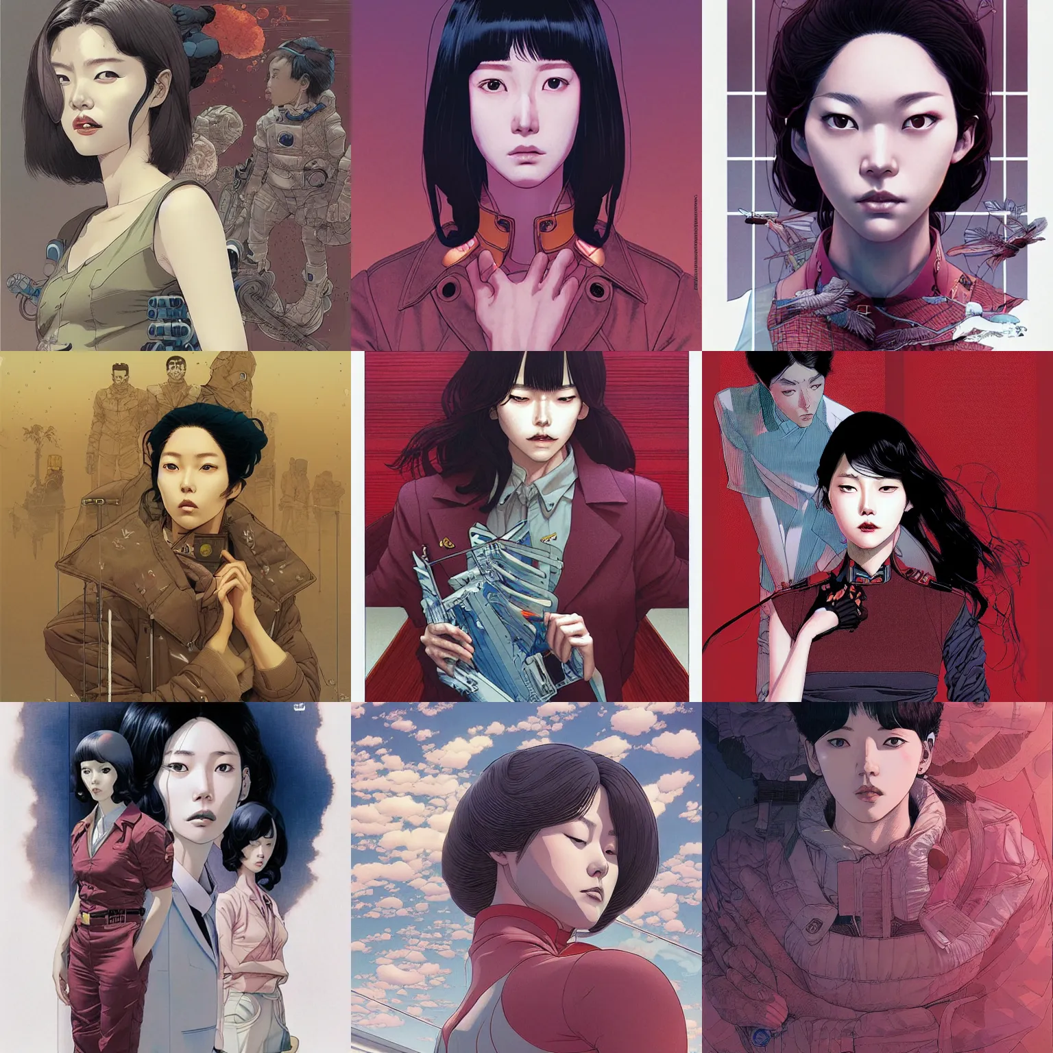 Prompt: lee jin - eun by josan gonzalez, katsuhiro otomo, andrew ferez, rule of thirds, seductive look, beautiful