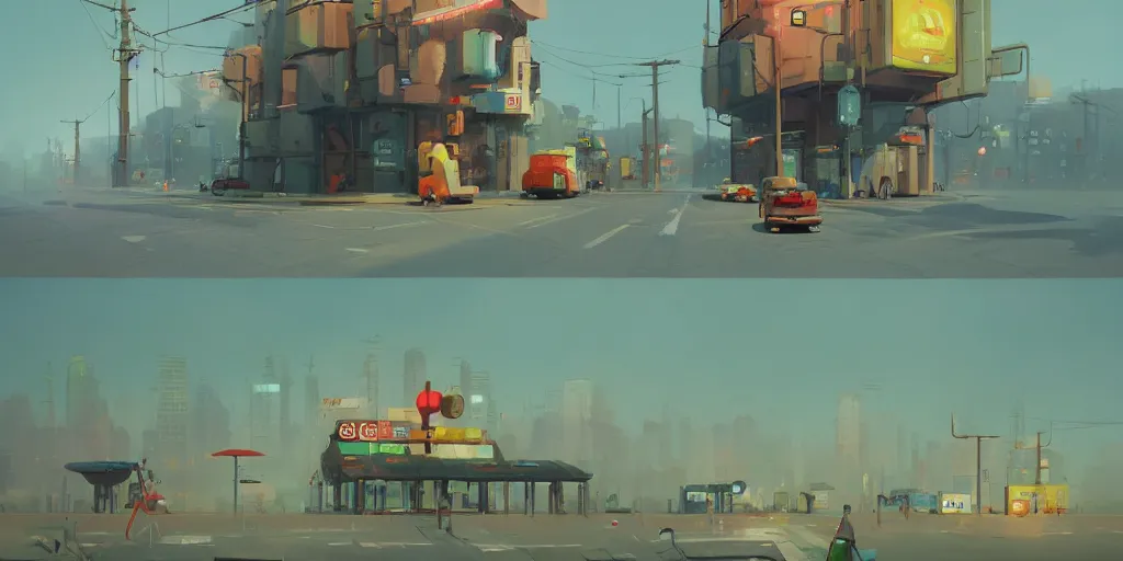 Prompt: Drinking green tea by Goro Fujita and Simon Stalenhag , 8k, trending on artstation, hyper detailed, cinematic