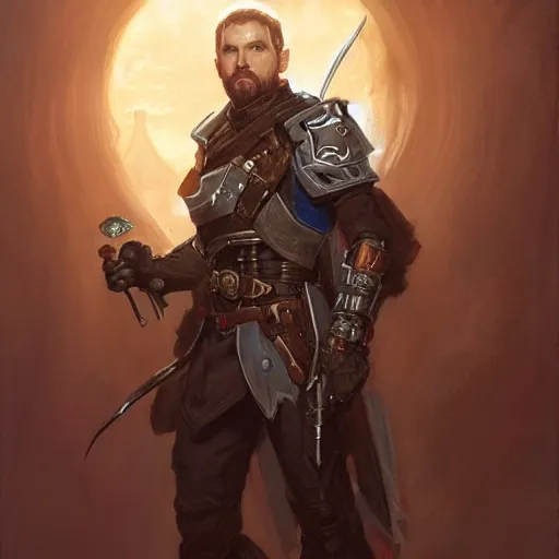 Prompt: Destiny, Steven Bonnell II as a fantasy D&D character, portrait art by Donato Giancola and Bayard Wu, digital art, trending on artstation, 4k