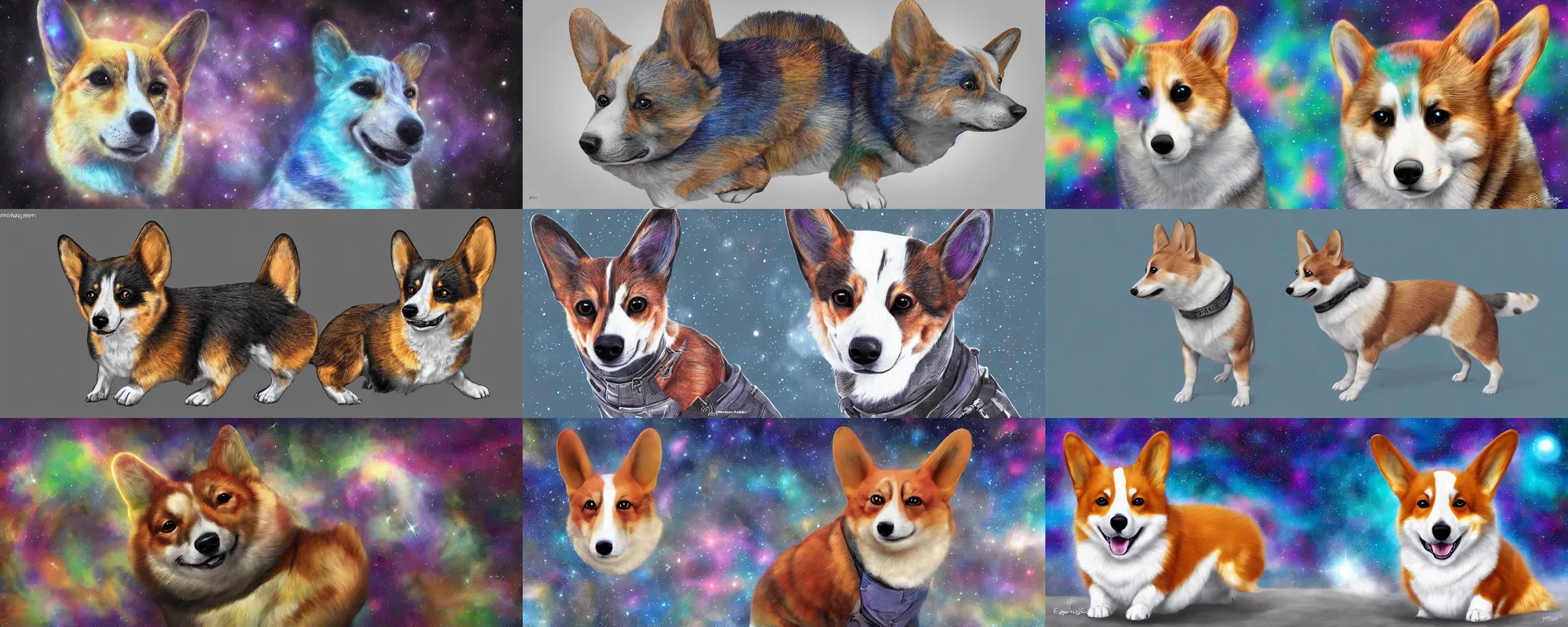 Prompt: galactic corgi, ultra realistic, digital art, concept art