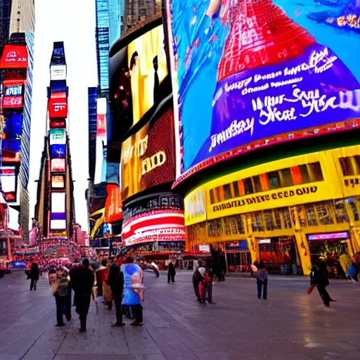 Prompt: a big candy shop in times square