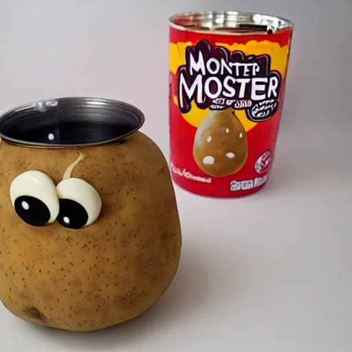 Image similar to monster potato drink milk