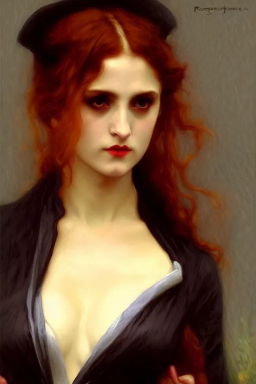 Image similar to victorian vampires painting by rossetti bouguereau, detailed art, artstation