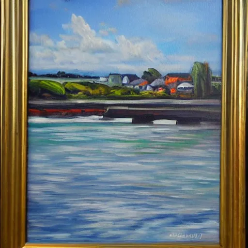Prompt: oil painting of Ballina