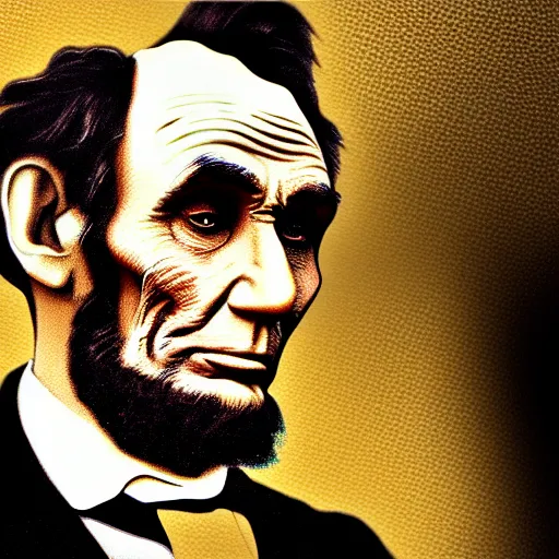 Prompt: abe lincoln gta loading screen