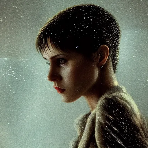 Image similar to Portrait of Joi from Blade Runner 2049, Beautiful, A stunning masterpiece, Highly Detailed, Photorealism