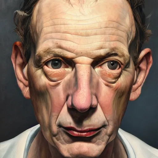 Prompt: high quality high detail painting by lucian freud, hd, super skinny face, photorealistic lighting