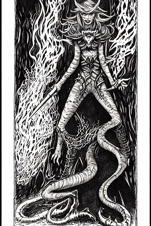 Prompt: taylor swift smoke elemental as a d & d monster, full body, pen - and - ink illustration, etching, by russ nicholson, david a trampier, larry elmore, 1 9 8 1, hq scan, intricate details, inside stylized border