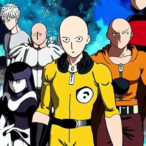 Prompt: One punch man in the style of Studio Ghibli