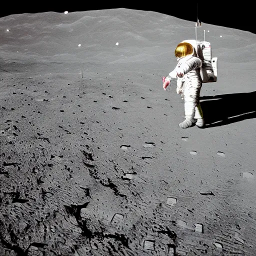 Image similar to a man taking a selfie on the moon, 4 k, high detail, high - resolution photograph, professional photography, ultra - detail