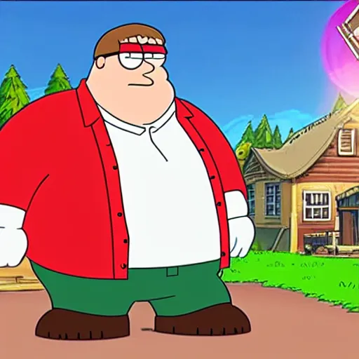 Image similar to family guy peter griffin in fortnite