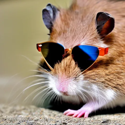 Image similar to hamster wearing ray bans