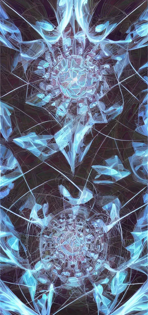 Prompt: math fractal computer intelligence. artgerm. digital art. artstation. 8k resolution.