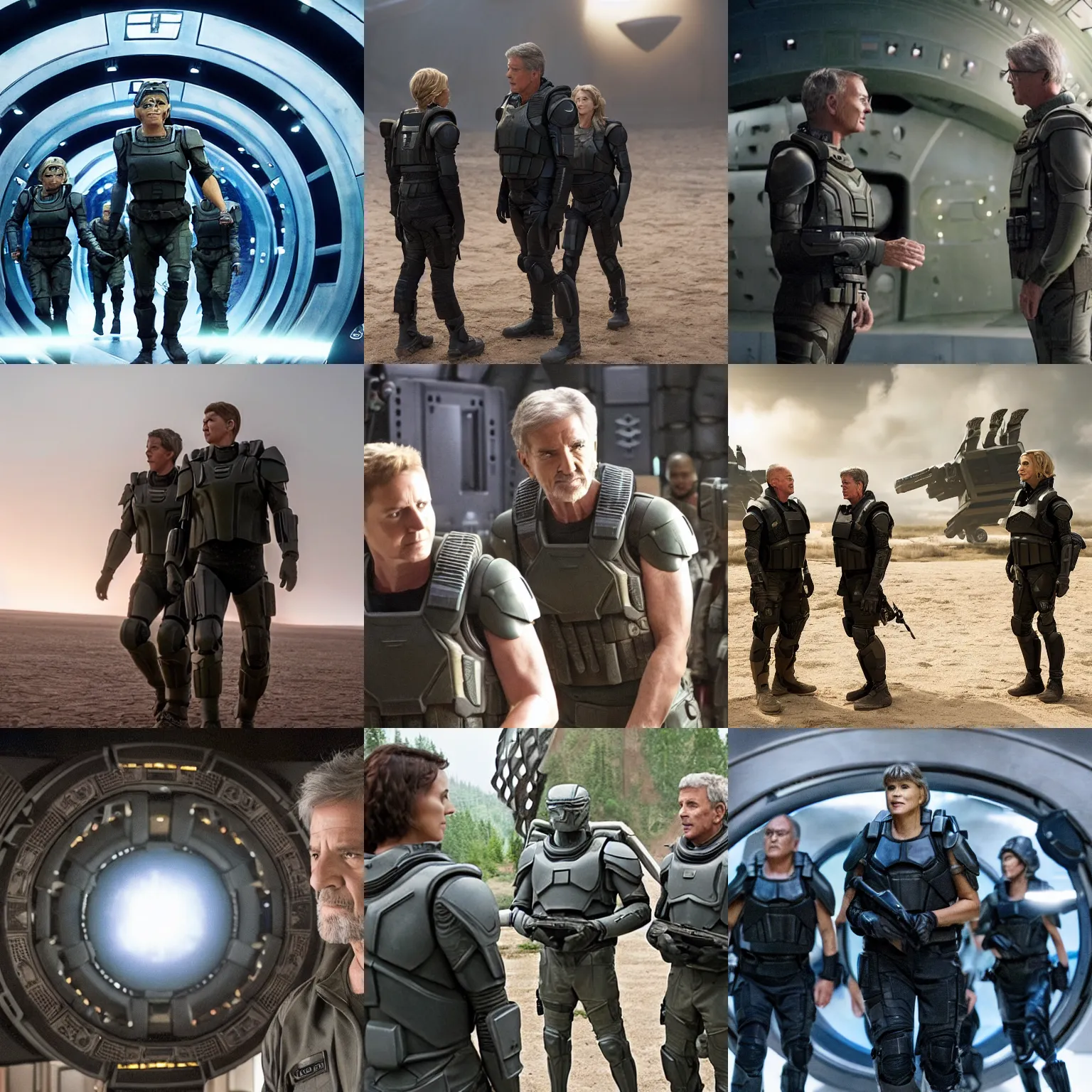 Prompt: Movie still of Stargate SG-1 (2018), directed by Steven Spielberg