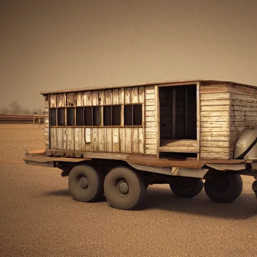 Prompt: Bull Wagon Diesel, octane render