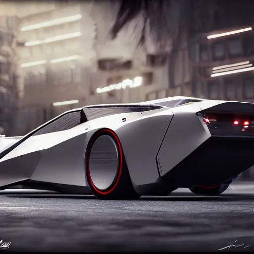 Image similar to a photorealistic futuristic kama - 1 concept car, sharp focus, ultra realistic, ultra high pixel detail, cinematic, intricate, cinematic light, concept art, illustration, art station, unreal engine 8 k