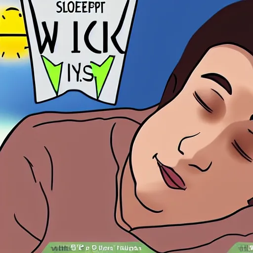 Image similar to wikihow tutorial on how to sleep faster