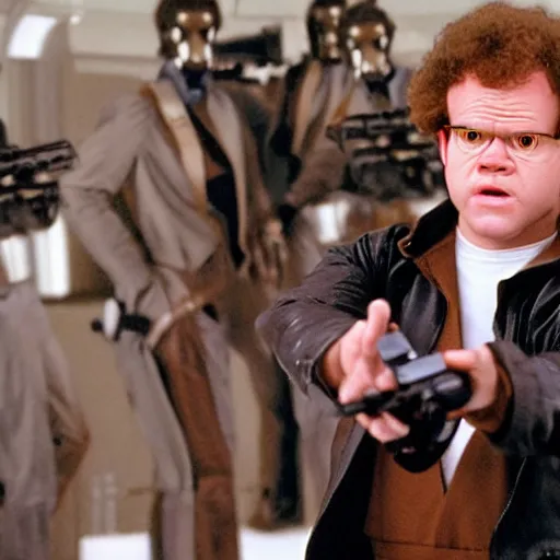 Image similar to Steve Brule as Han Solo, still, high quality