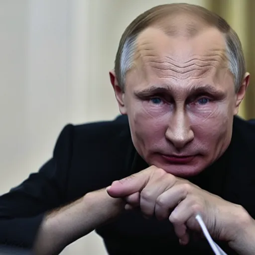 Prompt: vladimir putin as a hacker