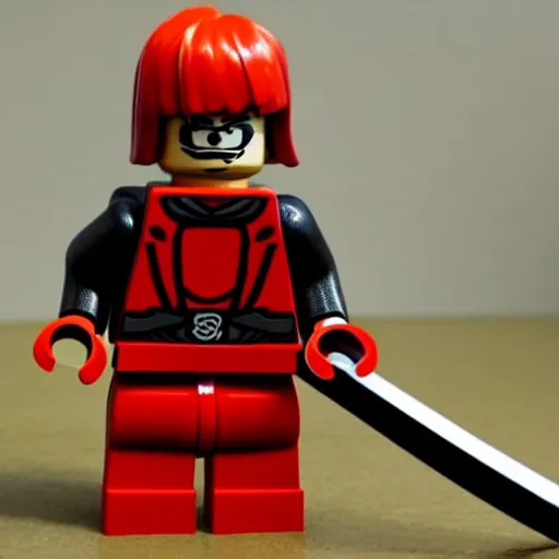 Image similar to a lego of samurai kenshin jimura del anime samurai x