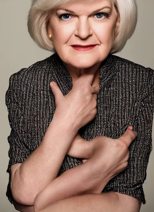 Image similar to portrait of beautiful 3 0 - year - old female newt gingrich by mario testino, headshot, detailed, award winning, sony a 7 r