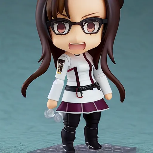 Image similar to a very funny nendoroid of annie hamilton from power instinct, trending on artstation