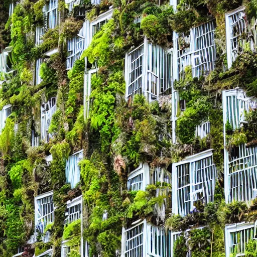 Image similar to building covered in new zealand endemic epiphytes