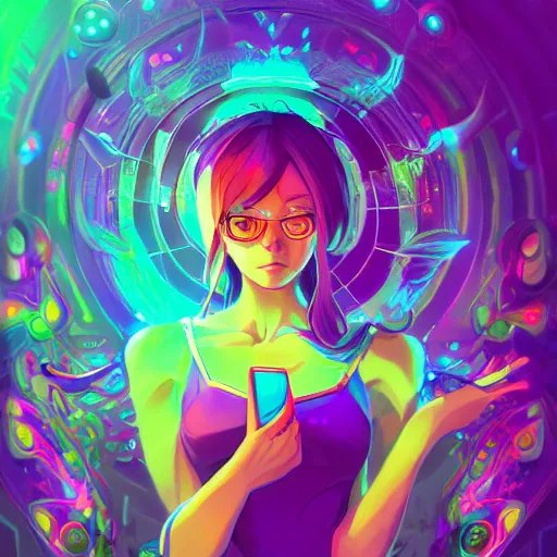 Image similar to skill magic deepdream radiating a glowing aura stuff loot legends stylized digital illustration video game icon artstation lois van baarle, ilya kuvshinov, rossdraws,