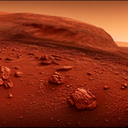 Prompt: hellish landscape on mars highly detailed, 4k, HDR, award-winning, cinematic