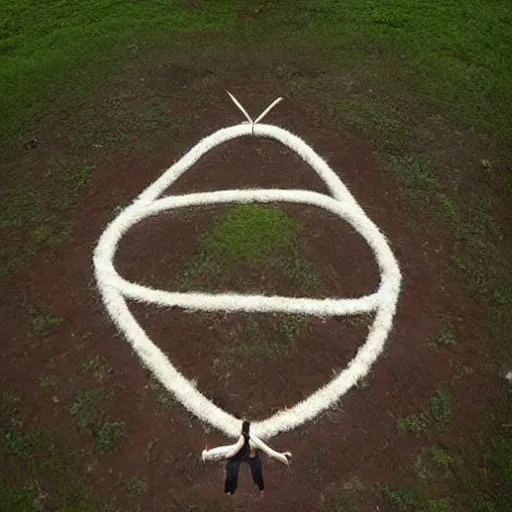 Prompt: A beautiful land art. A knot at the middle of his psyche was untying. The energy he’d put into holding things together was coming free. He’d fallen in love with the object of his search after he’d lost her. The chaos he’d dedicated his life to holding at bay was stronger and wider and more powerful than he would ever be. pine green by Arthur Boyd, by Frank Cho forbidding