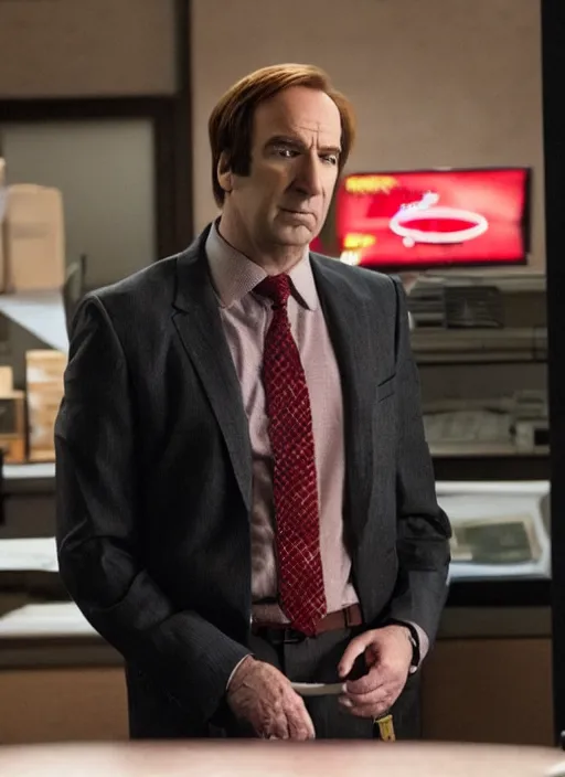 Image similar to Saul Goodman as Daredevil