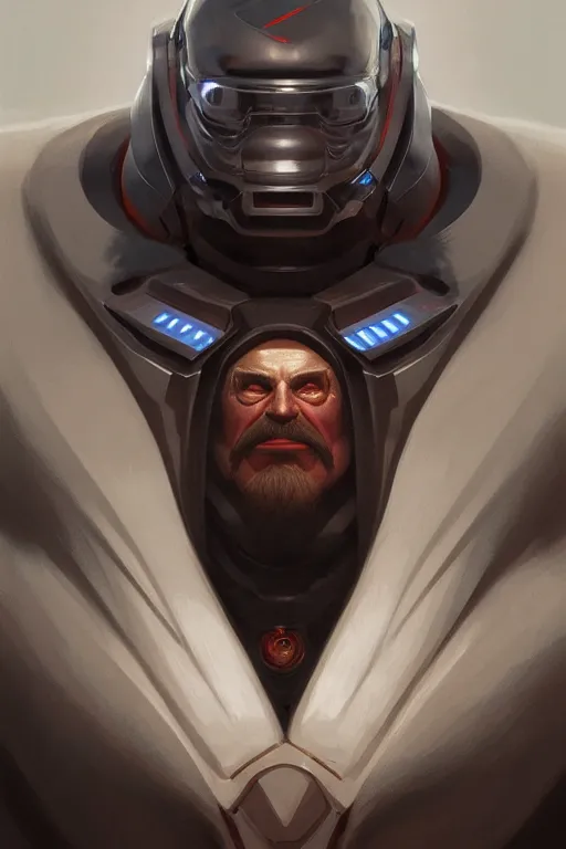 Image similar to vladimir putin as a robotnik, realistic portrait, symmetrical, highly detailed, digital painting, artstation, concept art, smooth, sharp focus, illustration, cinematic lighting, art by artgerm and greg rutkowski and alphonse mucha