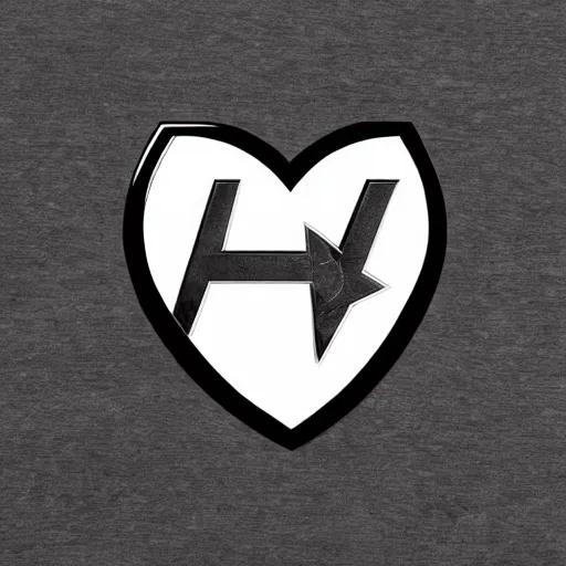 Prompt: a heart with the avengers logo on it