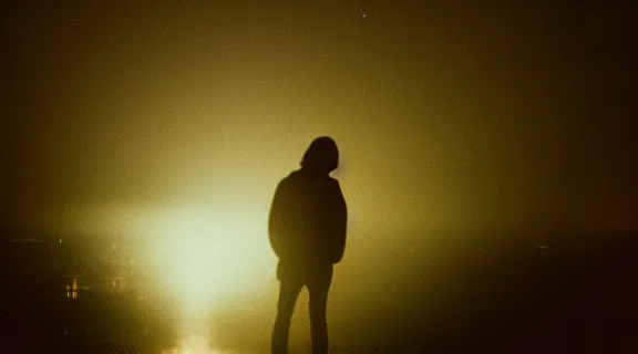 Image similar to fujifilm superia x - tra 4 0 0 photo of vagrant at night volumetric fog