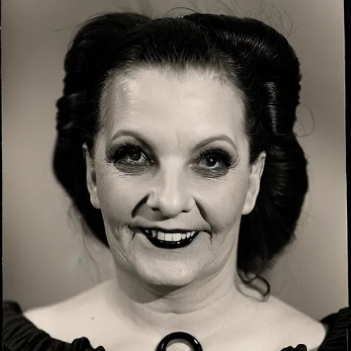 Image similar to sears-photo portrait of real-life wicked-witch