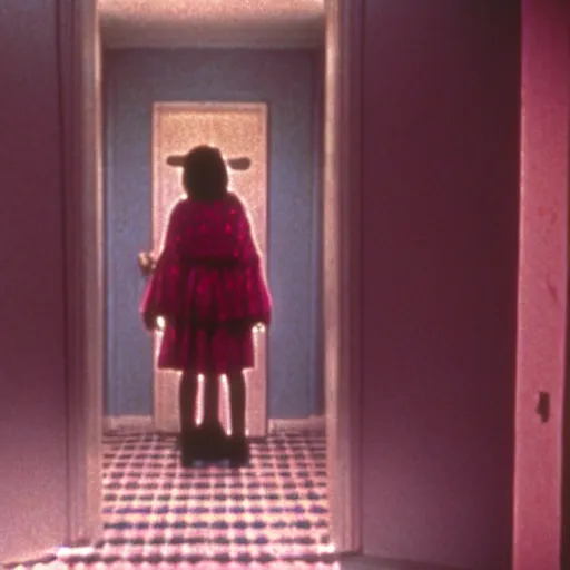 Prompt: Beetlejuice, film still from the movie The Shining