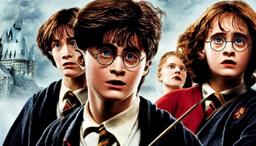 Prompt: a Harry Potter movie made in 1985