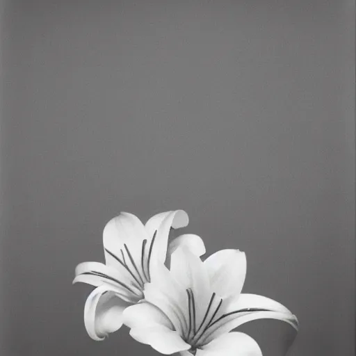 Prompt: robert mapplethorpe lilies