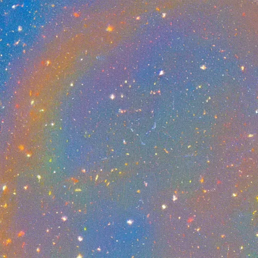 Image similar to nubula, space, large visible brush strokes