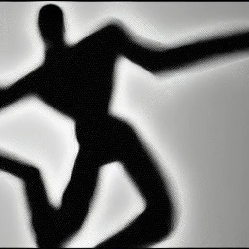 Image similar to a simple black and white pencil storyboard of a giant humanoid athletic sleek futuristic humanoid android powering up as small floating particles swirl around it, action lines