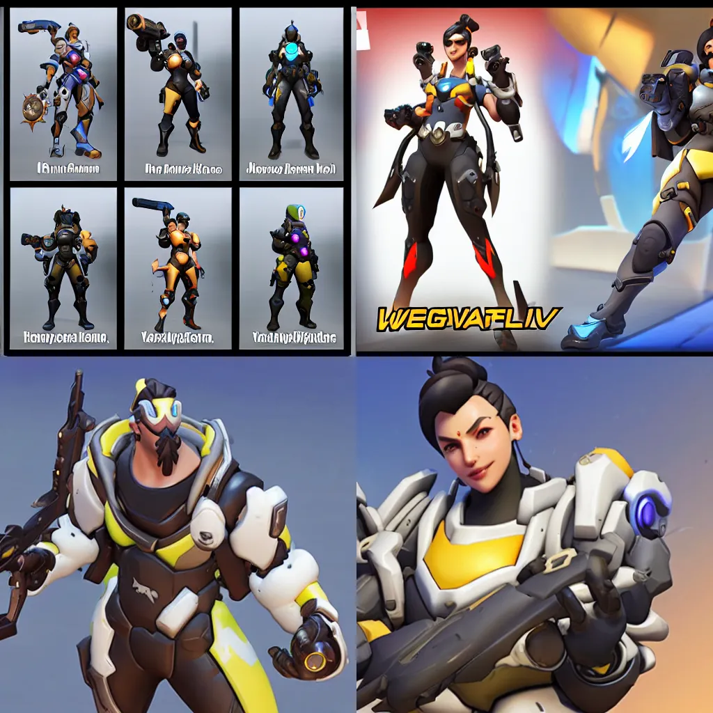 Prompt: newly added Overwatch character