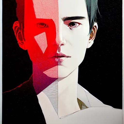 Image similar to portrait soft light, by killian eng and wayne barlow and conrad roset, inspired by akira anime, etching, fine, sharp high detail,