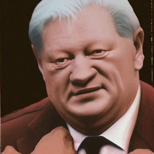 Image similar to boris yeltsin became bloody ugly lovecraftian degenerate abomination, photo - realistic, color image, 2 k, highly detailed, bodyhorror, occult art