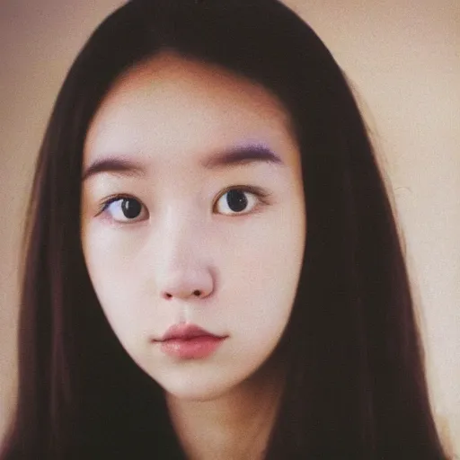 Prompt: a portrait photo of a beautiful young woman who looks like a korean jennifer connely