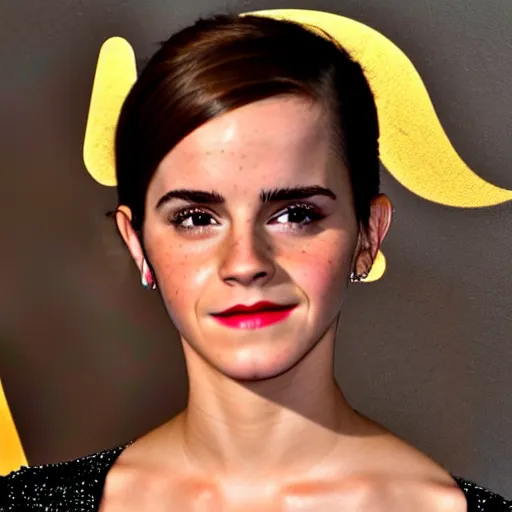 Prompt: emma watson with red glowing eyes