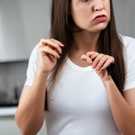 Image similar to indecisive wife thinking about what's for dinner